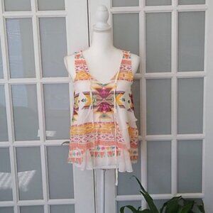 NWOT Oatt USA Layered Tiered Tank Top